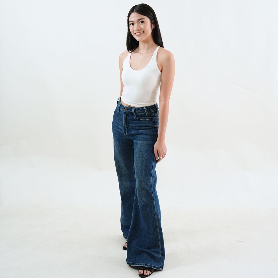 U-Neck Racerback Tank Top - White