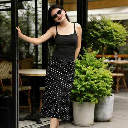 Ruched Camisole Top - Black